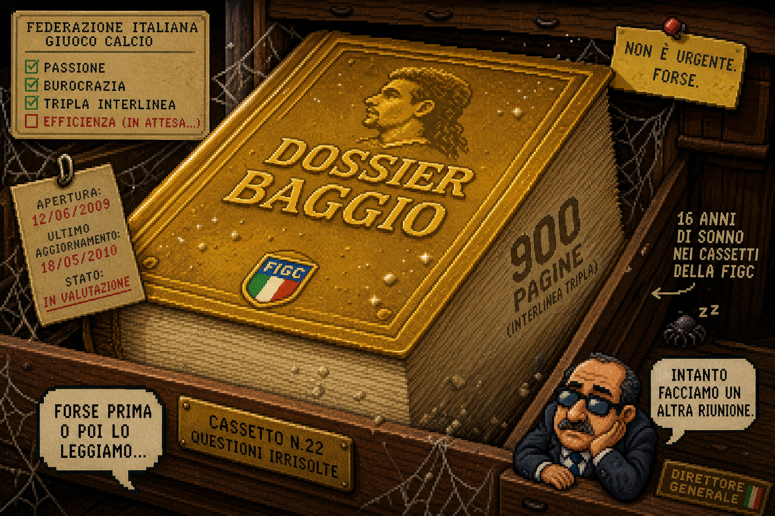 Il dossier Baggio da 900 pagine dimenticato in un cassetto